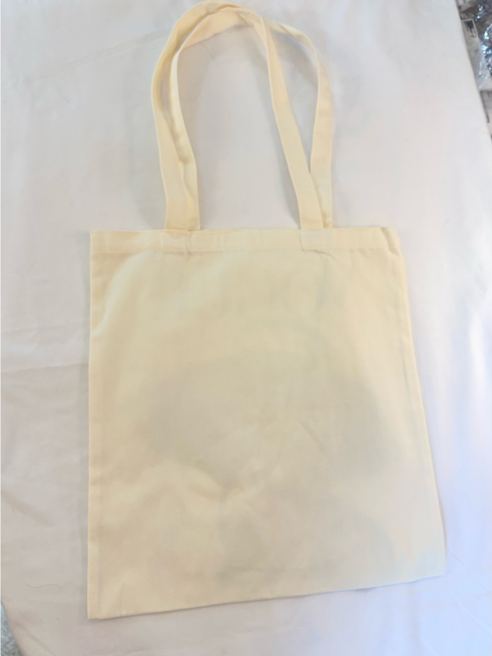 Breakfast at Tiffany’s Audrey Hepburn Cream Canvas Tote with Black & Pink Print - Picture 3 of 6